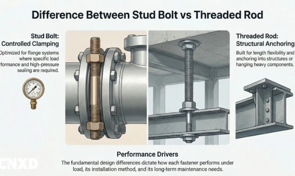 Stud Bolt vs Threaded Rod: Key Differences, Applications, and Selection Guide 58 Stud Bolt vs Threaded Rod Key Differences, Applications, and Selection Guide