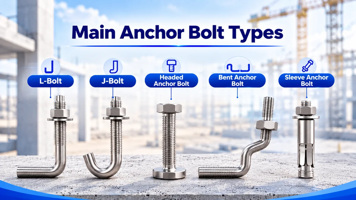 Main anchor bolt types comparison chart image 0 3